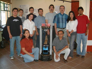 Grupo de Robótica de la Coordinación de Ciencias Computacionales.