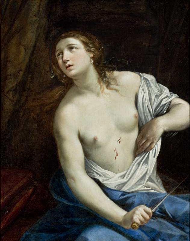 'Suicidio de Lucrecia', de Guido Reni (entre 1625 y 1640). Foto: MASP
