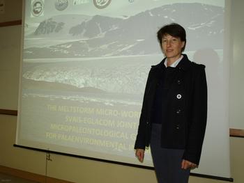 Renata Lucchi, investigadora del 'Istituto Nazionale di Oceanografia e di Geofisica Sperimentale' de Italia. 