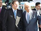 Juan Vicente Herrera, presidnete de la Junta de Castilla y León con el presidente del Congreso de Bioenergía, Javier Díaz