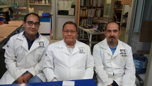 Daniel Cervantes García, Javier Ventura Juárez y Martín Humberto Muñoz Ortega. Foto: CONACYT.