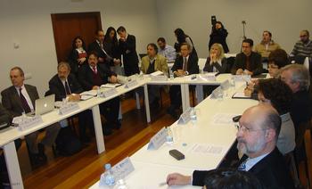Reunión de científicos de la Universidad de Salamanca y de la Universidad de Sao Paulo.