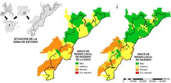 Mapa de incendios de la Sierra de Guadarrama