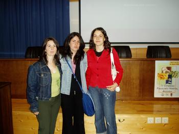 Rocío Baños, Verónica Barrioluengo y Marta Fernández, autoras de la exposición sobre agricultura ecológica