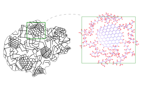 Modelo estructural de los compuestos. Imagen proporcionada por los investigadores.