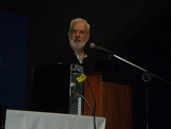 Miguel Ángel Quintanilla interviene en el I Foro Iberoamericano de Comunicación y Divulgación Científica.