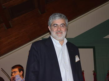 Gustavo Scusería, momentos antes de su conferencia