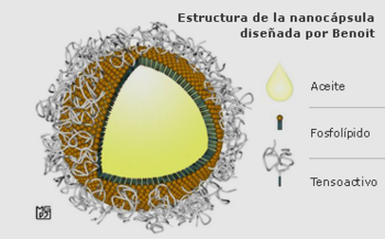 Nanicápsula creada por investigadores de la Universidad de Angers (FOTO: UNC).