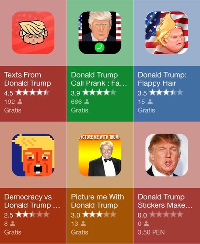 Apps sobre Donald Trump.
