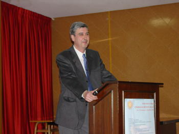 Jesús Ángel Pisano durante su conferencia