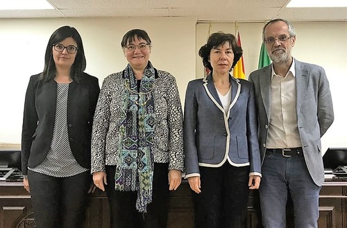 Laura Llanos Casado, Margarita Porroche, Pilar Garcés y Manuel Iglesias/ULE