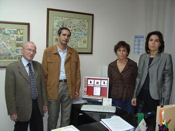 De izquierda a derecha, José Luis Vega, José Buz, Mercedes Rueda y Belén Bueno