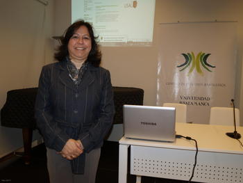 Marta Valentim, investigadora de la Universidad Estadual Paulista de Brasil.