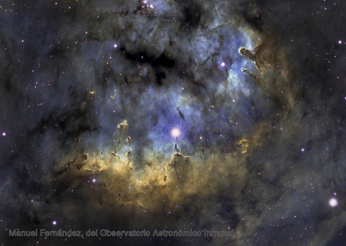Nebulosa NGC 7822 (Fotografía: Manuel Fernández, del Observatorio Astronómico Infrared)