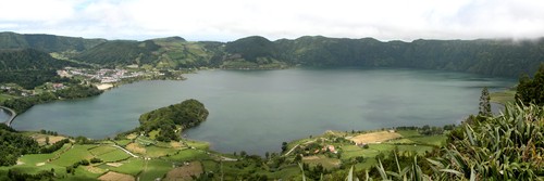 Panorámica del Lago Azul, Isla de São Miguel (Islas Azores)/Imagen: Santiago Giralt, ICTJA-CSIC.