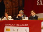 Montserrat Frigola (izquierda) y Ana Isabel Andrés intervienen en el 'IV Congreso Mundial del Jamón'