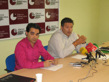 Julio Álvarez y Amílcar García, directivos del Círculo Empresarial Leonés.