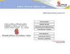 Imagen del actual portal del Boletín Oficial de Castilla y León (Bocyl).