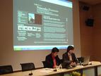 Javier Valbuena (izquierda) y Javier Iglesia presentan los detalles de la web