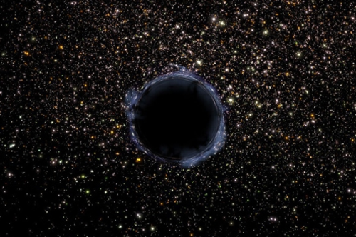 Agujero negro supermasivo. Imagen: UCHILE.