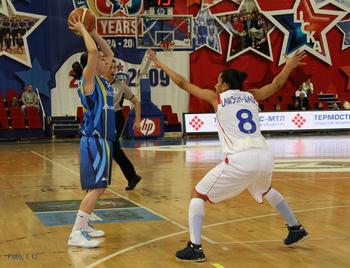 Partido de baloncesto disputado en Moscú entre el Perfumerías Avenida de Salamanca y el CSK (Foto: I. C.)