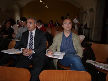 Raúl Sanz, de Cedetel, y David Barreiro, del CSIC, dos de los ponentes.