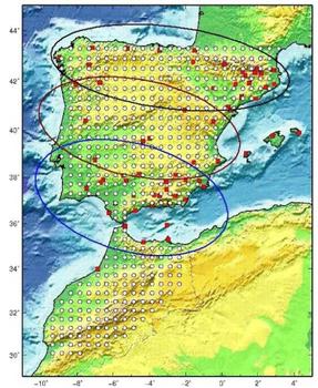 Mapa para predecir terremotos en España (IGME).