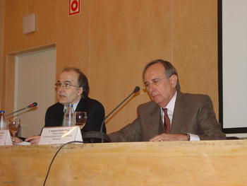Jesús de Andrés Rodríguez-Trelles, a la izquierda, y Alejandro Esteller.