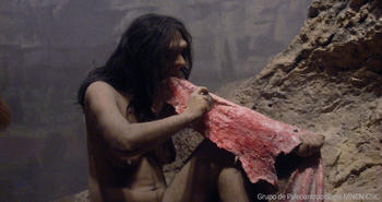 Recreación de un neandertal de El Sidrón. Foto: CSIC.