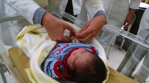 Exploración neonatal. FOTO: CONACYT