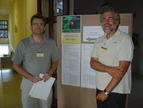 Luis Plaja (izquierda) y Luis Roso, profesores del Departamento de Física Aplicada de la Universidad de Salamanca