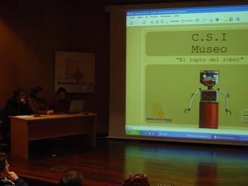 Presentación de  'CSI Museo. El rapto del Robot'.