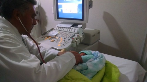 Detección de cardiopatías en neonatos. FOTO: CONACYT