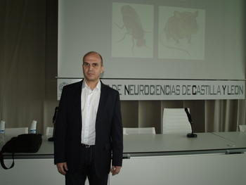 Ángel Acebes, investigador del Instituto Cajal, en el Incyl.