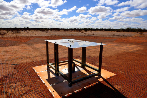 Instrumento que ha detectado la señal, ubicado en Australia. Foto: CSIRO Australia.