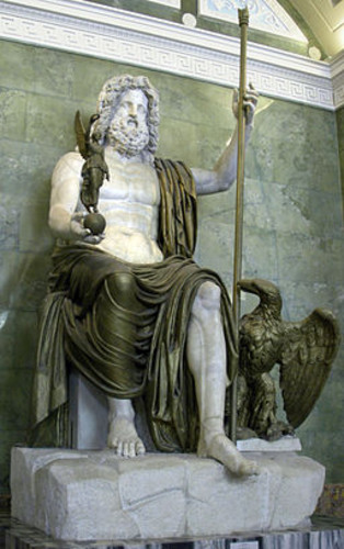 Zeus de Dresde en el Museo del Hermitage (Rusia), que imita al de Olimpia. Foto: George Shuklin.