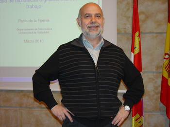 Pablo de la Fuente Redondo, responsable del Grupo de Recuperación Informática y Bibliotecas Digitales de la Universidad de Valladolid.