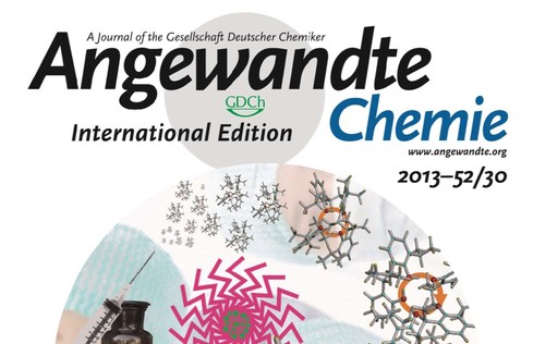 Una de las portadas del Grupo en 'Angewandte Chemie'.