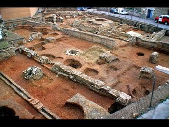 Restos del foro romano de Astorga