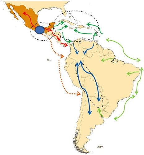La localización geográfica de las diferentes poblaciones de maíz y sus perfiles genéticos puede reflejar patrones de migración humana conocidos/Bedoya et al (2017)