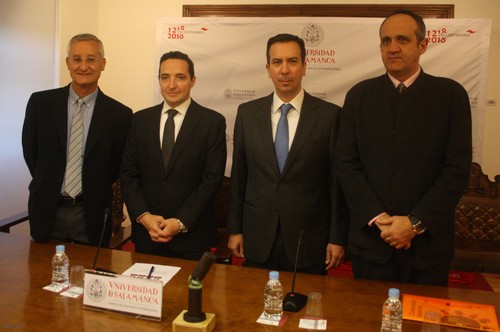 Eugenio Santos, Juan Manuel Corchado, Joan Seoane y Nicolás Rodríguez.