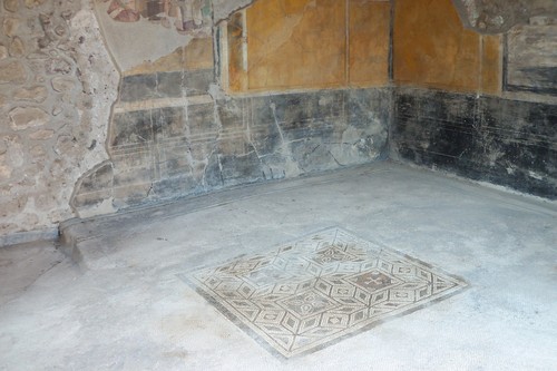 Uno de los mosaicos de la Casa de los Cupidos Dorados de Pompeya analizado/