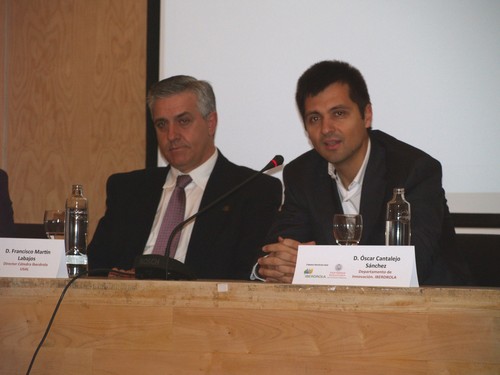 Francisco Martín Labajos y Óscar Cantalejo, responsable de Innovación en Iberdrola.
