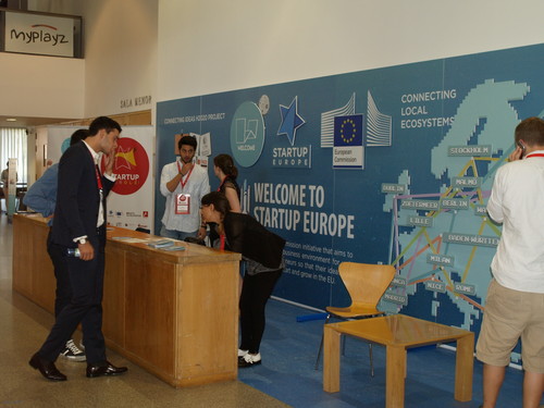 Stand del proyecto europeo Welcome.