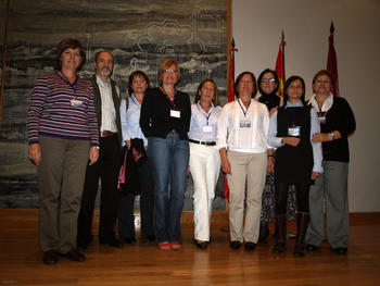 Grupos de investigadores enfermeros premiados con áccesits en el II Encuentro de Investigación Enfermera de Castilla y León.