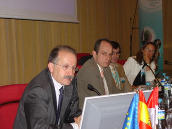 De izq a dcha: Luis Alberto Solís, Carlos Azparren, David Pedrero, María Cristina Marolda
