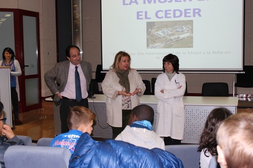 Alumnos de Primaria del colegio Infantes de Lara de Soria visitan el Céder de Lubia por el Día Internacional de la Mujer y de la Niña en la Ciencia/Céder