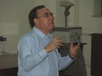 Jesús Galindo, en la conferencia.