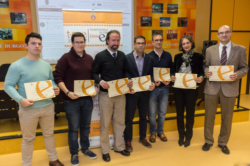 La UBU entrega los premios concedidos a siete prototipos ganadores en los dos concursos de la OTRI-OTC