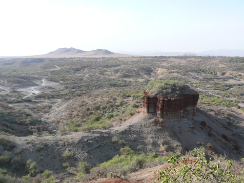 Panorámica general de la garganta de Olduvai. Imagen cedida por Fernando Diez Martín et al.